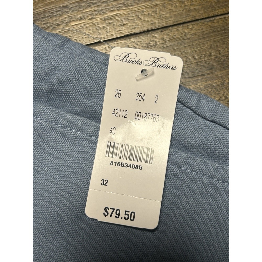 Brooks Brothers $80 Bermuda Shorts Blue NWT Size 32 Men's 640 - Picture 4 of 7